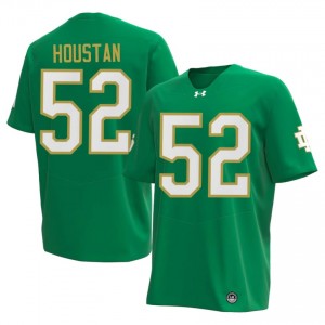 Green Devan Houstan #52 Notre Dame Jersey | Men High School Football Fresh Swen 99161174
