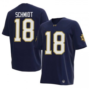Erik Schmidt #18 Fighting Irish Jersey | Pro-Grade Navy College Football Men Embroidery 32363959