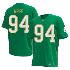 Top-Tier Joe Reiff #94 Fighting Irish Green Jersey | Men University Football Embroidery Fan Gear 50939395