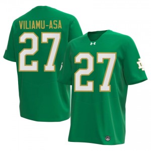 Kyngstonn Viliamu-Asa #27 Notre Dame Fighting Irish Jersey | Gameday Green College Football Men Stitch 16682137