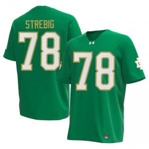 #78 Owen Strebig Fighting Irish Green Jersey | Classic Embroidery Men Player Football Gear 58653274