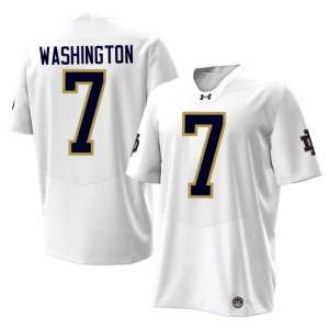 Ty Washington #7 Fighting Irish Jersey | Pro-Grade White College Football Men Stitched 72196452