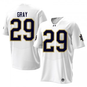 Christian Gray #29 Fighting Irish Jersey | Pro-Grade White College Football Men Swen 99421457