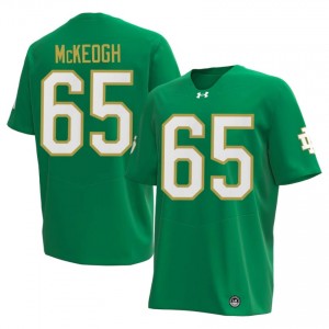 Grayson McKeogh #65 Notre Dame Fighting Irish Jersey | Exclusive Green College Football Men Swen 68276642