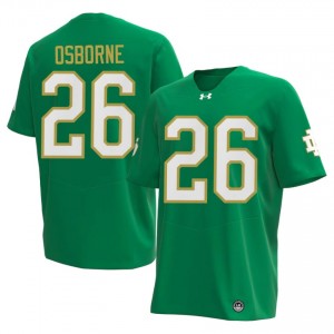 #26 Javian Osborne Fighting Irish Green Jersey | Classic Embroidery Men Player Football Gear 29411504