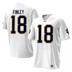 Officially Licensed Kaydon Finley #18 UND White Jersey | Men University Football Stitch Fan Gear 57655290