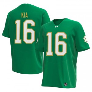 UND Ko'o Kia #16 Green Jersey | Pro Cut Embroidery NCAA Football Men Apparel 33519415