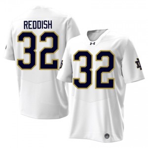 Elite Thread Nick Reddish #32 Irish White Jersey | Men University Football Stitch Fan Gear 59473717