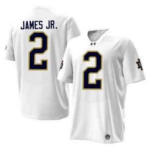 Notre Dame Nolan James Jr. #2 White Jersey | Premium Swen NCAA Football Men Apparel 79140990