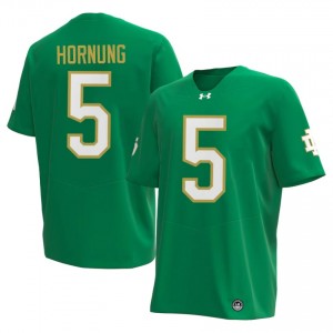 #5 Paul Hornung Fighting Irish Green Jersey | Classic Swen Men Player Football Gear 83142473