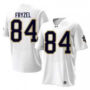 Durable Preston Fryzel #84 Notre Dame White Jersey | Men University Football Stitched Fan Gear 70014774