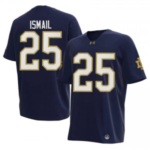 Notre Dame Raghib Ismail #25 Navy Jersey | Premium Embroidery NCAA Football Men Apparel 53183855