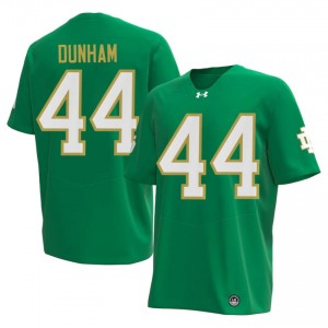 Notre Dame Rodney Dunham #44 Green Jersey | Premium Embroidery NCAA Football Men Apparel 57282701