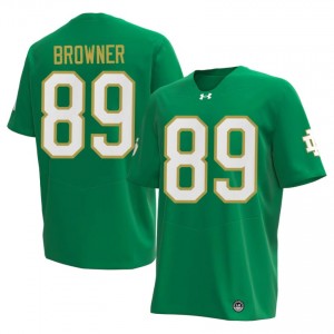Ross Browner #89 Notre Dame Jersey | Iconic Green College Football Men Stitch 48177536