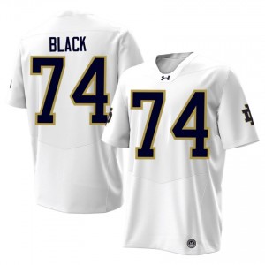 Will Black #74 Notre Dame Fighting Irish Jersey | Gameday White College Football Men Stitched 48492798