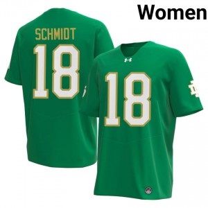 Erik Schmidt #18 Irish Jersey | Gameday Green College Football Women Stitch 46280528