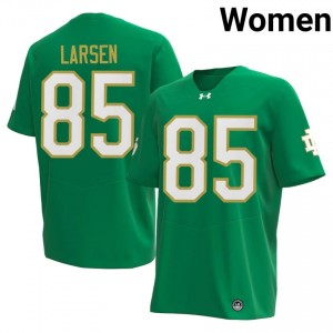 Top-Tier Jack Larsen #85 Fighting Irish Green Jersey | Women University Football Embroidery Fan Gear 90065120