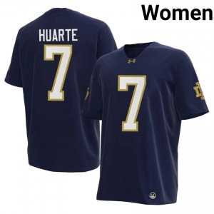 #7 John Huarte Notre Dame Navy Jersey | Elite Embroidery Women Player Football Gear 56490459
