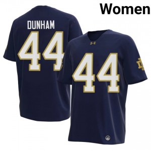 #44 Rodney Dunham UND Navy Jersey | Authentic Stitched Women Player Football Gear 77801225