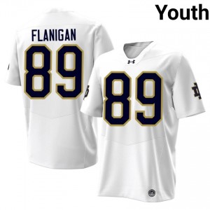 Notre Dame Austin Ratigan #89 White Jersey | Pro Cut Stitch NCAA Football Youth Apparel 90176442