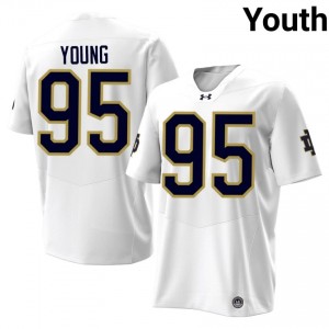 White Bryce Young #95 Notre Dame Jersey | Youth High School Football Fresh Swen 83595084