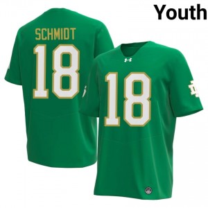 Green Erik Schmidt #18 Fighting Irish Jersey | Youth High School Football Limited Swen 97188108