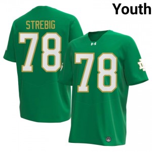Green Owen Strebig #78 Notre Dame Jersey | Youth High School Football Fresh Embroidery 18482518