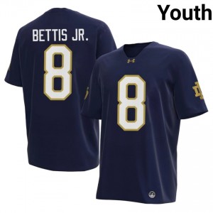 Jerome Bettis Jr. #8 Irish Jersey | Gameday Navy College Football Youth Stitched 45580225