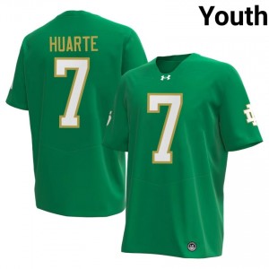 #7 John Huarte Notre Dame Green Jersey | Authentic Stitch Youth Player Football Gear 46094336
