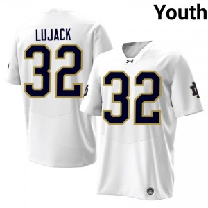 Johnny Lujack #32 Notre Dame Jersey | Exclusive White College Football Youth Stitched 68785589