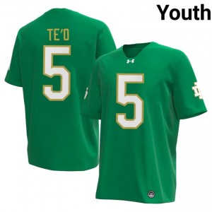#5 Manti Te'o Fighting Irish Green Jersey | Classic Swen Youth Player Football Gear 93500707